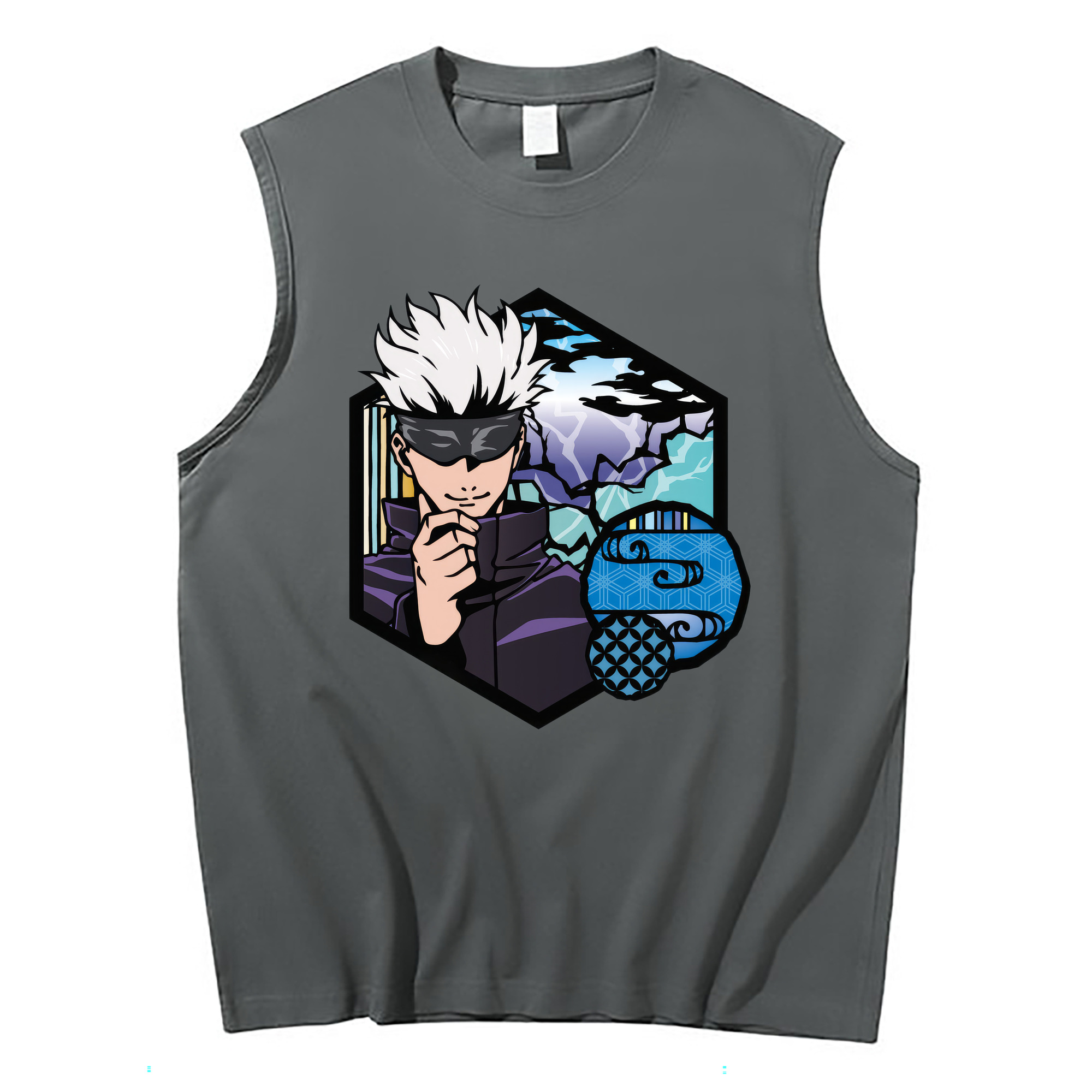 （画像用） 呪術廻戦 Jujutsu Kaisen コットン100％タンクトップ（フロントプリント）
